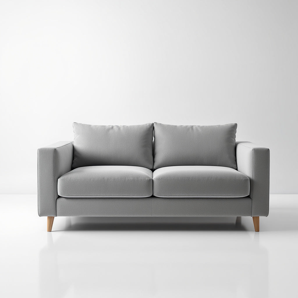 Hero shot of Fabric Modular Sofa Charcoal Gray on white studio background, full product visible