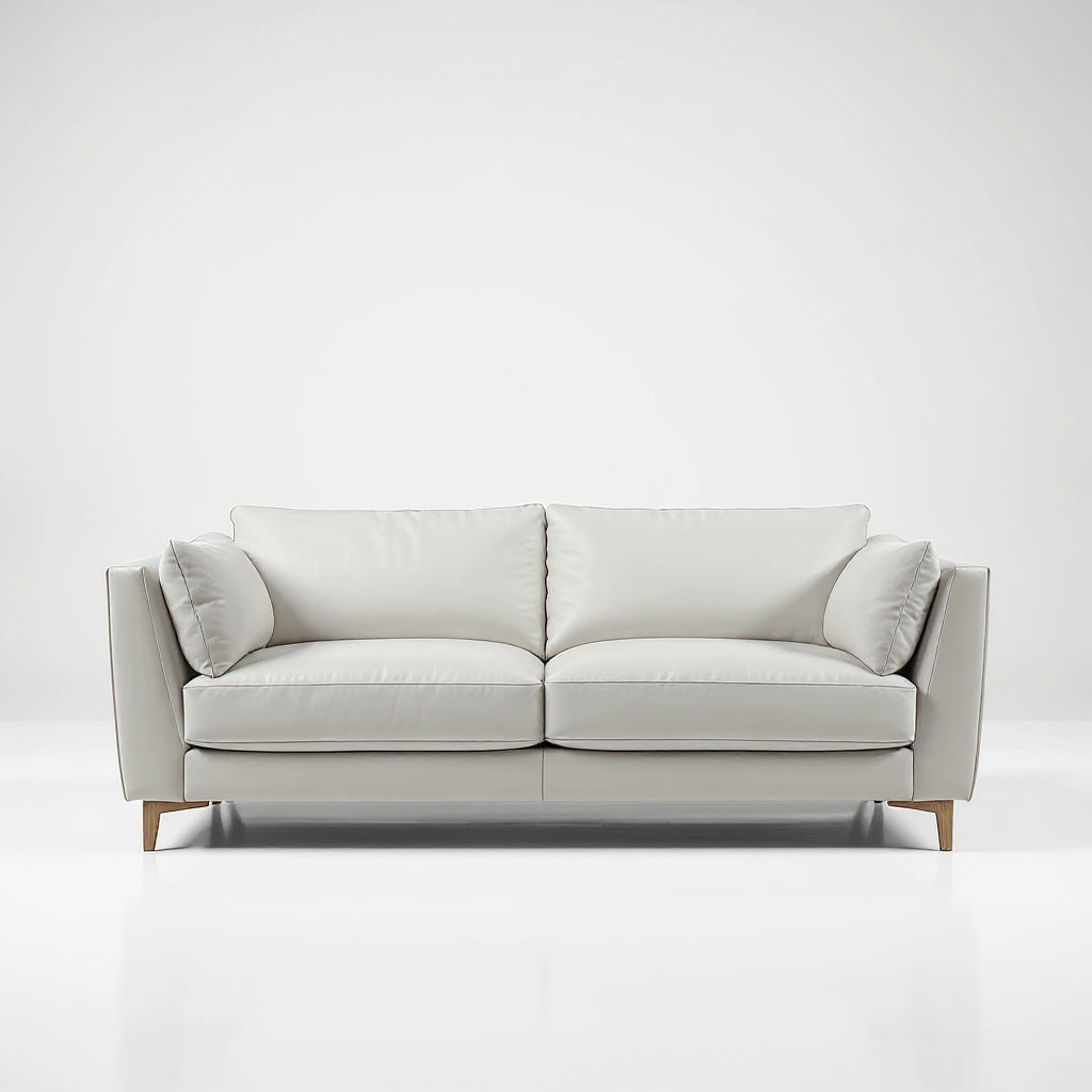 Leather Sectional Sofa with Genuine Top-Grain Leather in Dark Brown - Thumb 3