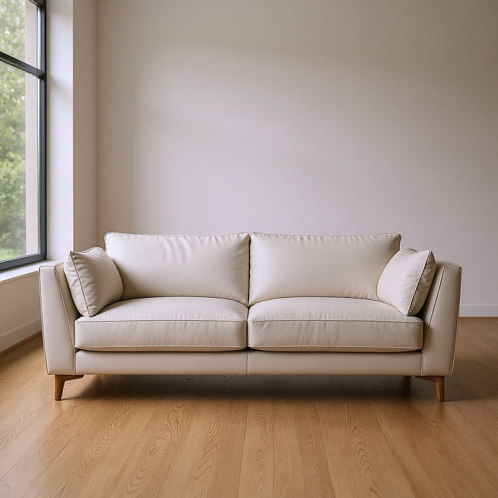 Leather Sectional Sofa with Genuine Top-Grain Leather in Dark Brown - Thumb 4