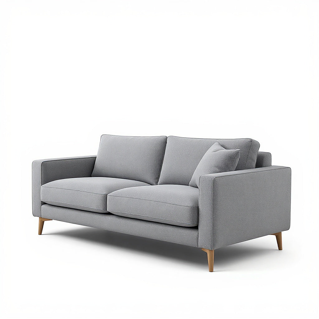 Modern Living Room Sectional Sofa in Soft Gray Fabric with Reversible Chaise - Thumb 3