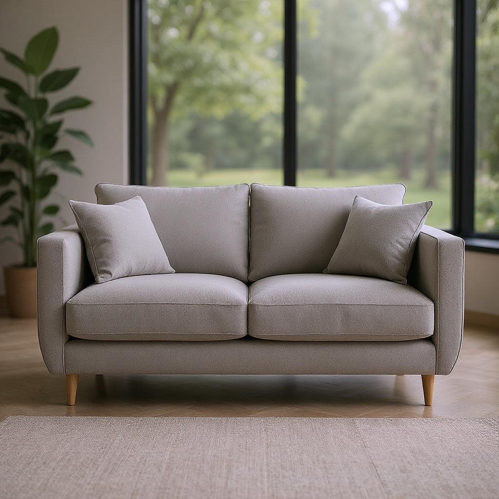Modern Sectional with Storage - Fabric Sofa with Hidden Compartments, Gray - Thumb 4