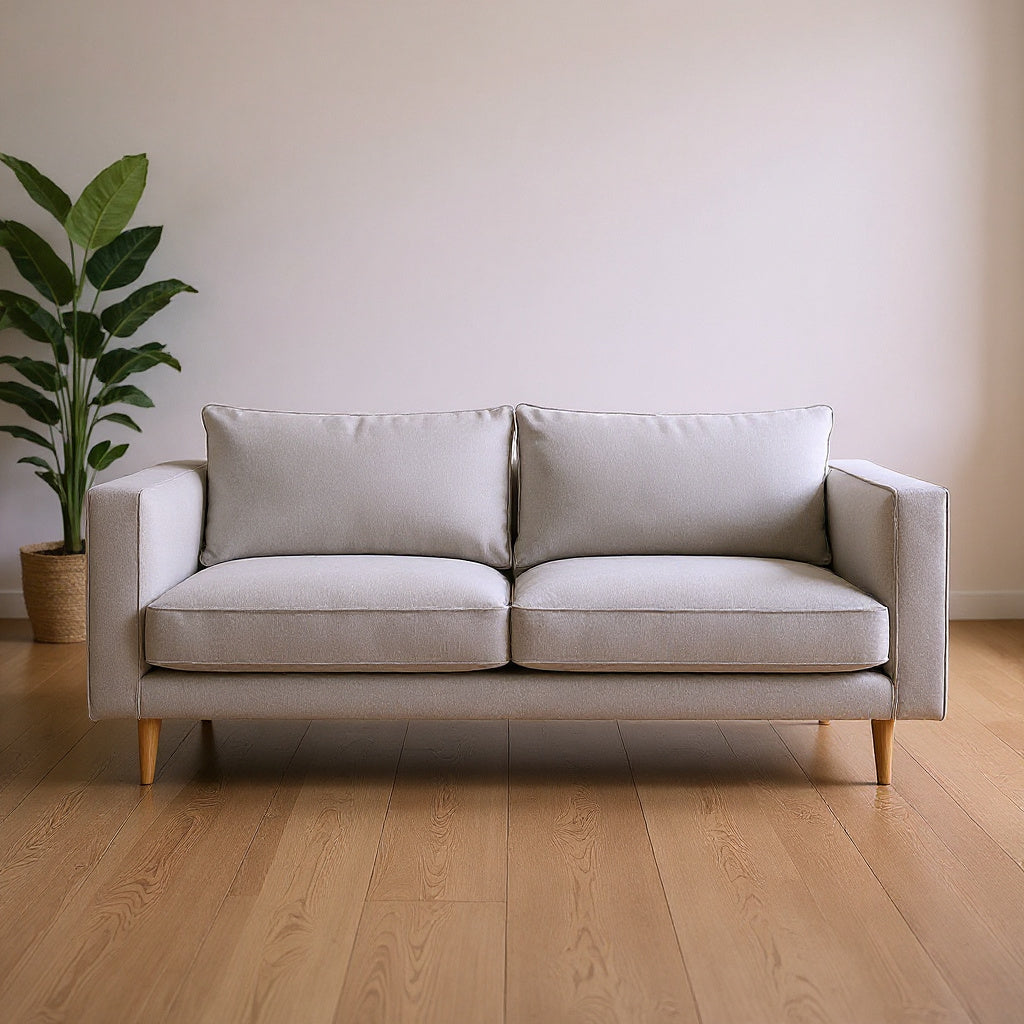 Modular Sofa Set in Grey Linen Fabric – Easy Assembly, Customizable Layout - Thumb 4