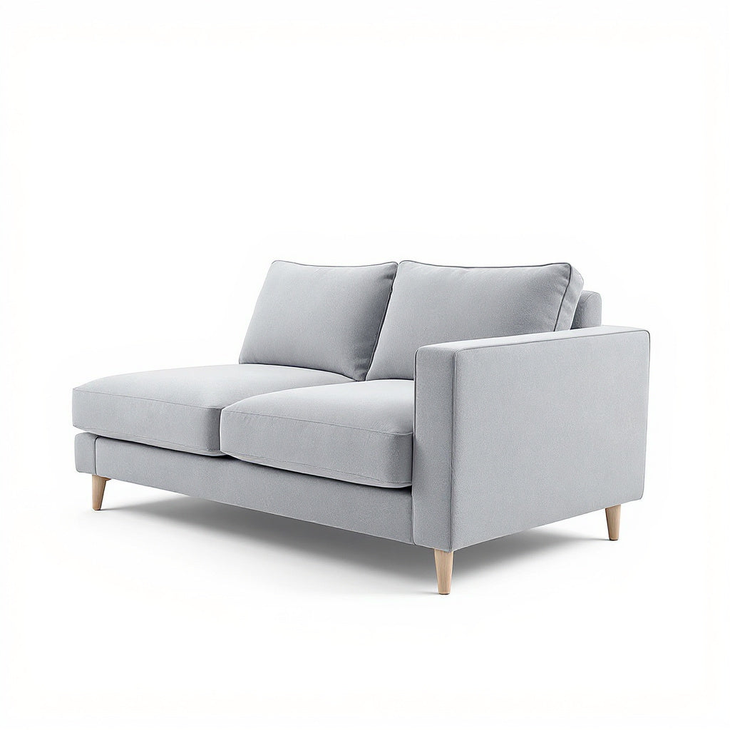 Reversible Modular Sofa – Gray Fabric, Easy Assembly, Customizable Layout - Thumb 3