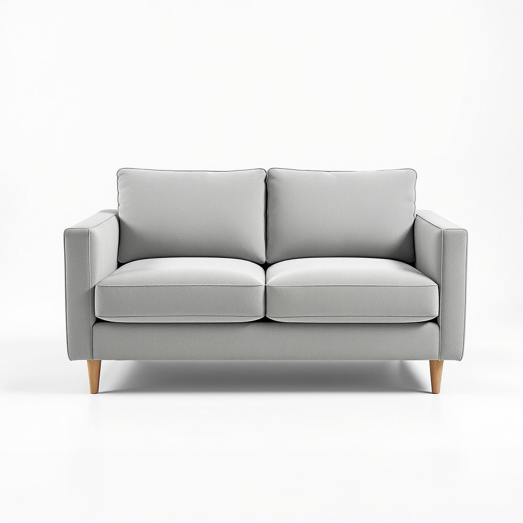 Image 1 Front Hero of small sectional sofa for apartments, compact, contemporary, versatile, cozy, minimalist